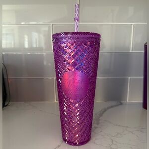 Starbucks Iridescent Purple Tumbler with Straw